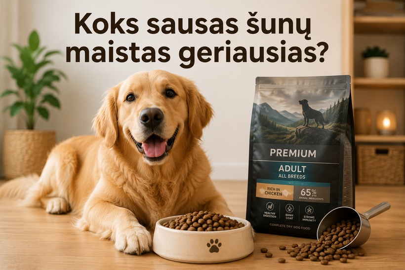 Koks sausas šunų maistas geriausias
